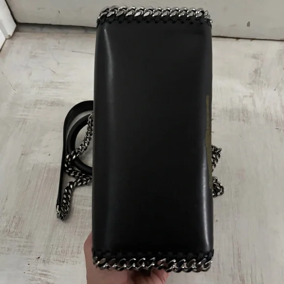 Stella McCartney Falabella Nashville Box Mini Bag Black Mountain View - Picture 8 of 16